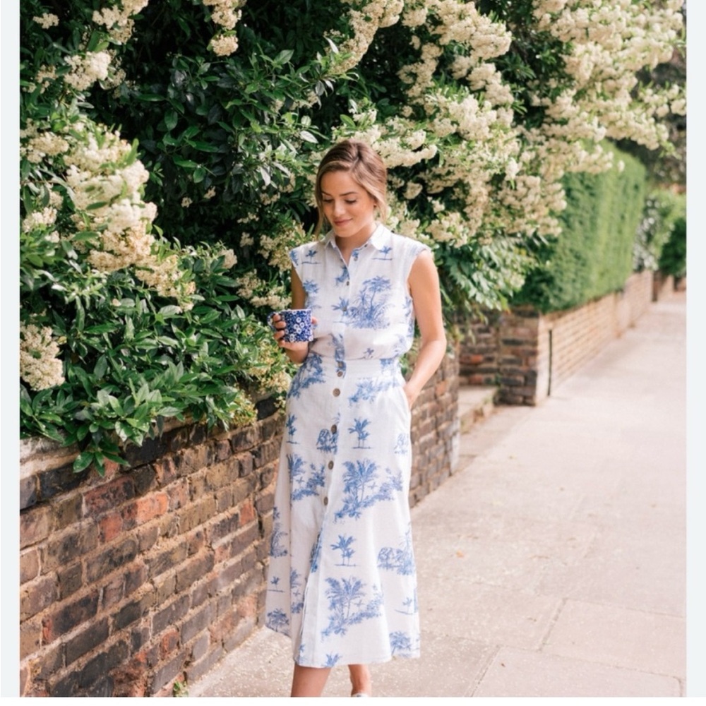 NWT Mango Jungle Toile Print Skirt